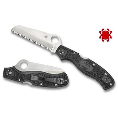 Couteau Spyderco Rescue 3 Manche Black FRN Acier VG-10 Serrated Made In Japan SC14SBK3 - Free Shipping