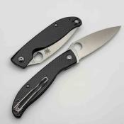 SC274CFP Couteau Spyderco Mantra 4 Lame Acier 8Cr13MoV Leaf-Shaped Manche Black Carbon Fiber / G10 Liner Lock | Livraison Gratuite