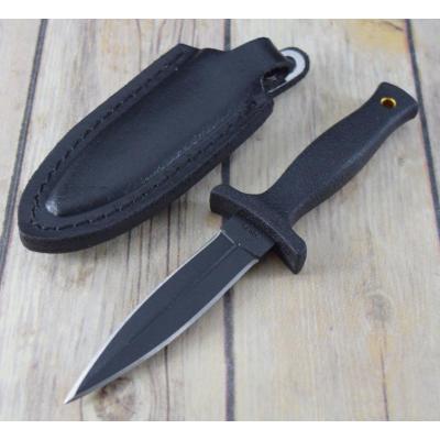 Dague Couteau Schrade Small Boot Acier 7Cr17 Manche Abs Etui Cuir SCHF19 - Livraison Gratuite