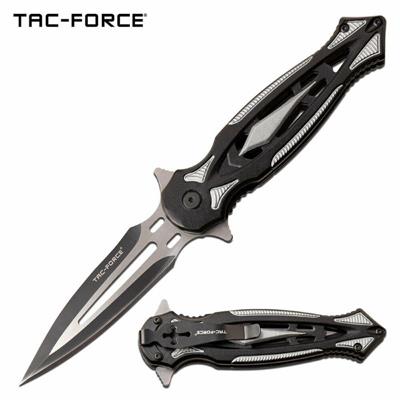 TF1023GY Couteau Tac Force A/O Gray Dagger Lame 3Cr13 - Livraison Gratuite