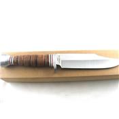 ER047 - COUTEAU BOWIE DE CHASSE MANCHE CUIR ELK RIDGE - LIVRAISON GRATUITE