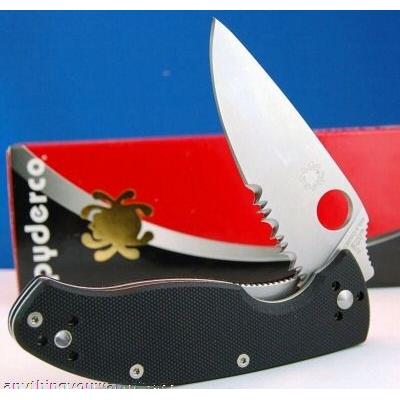 Couteau SPYDERCO TENACIOUS SC122GPS Serrated 8Cr13Mov G10 - LIVRAISON GRATUITE