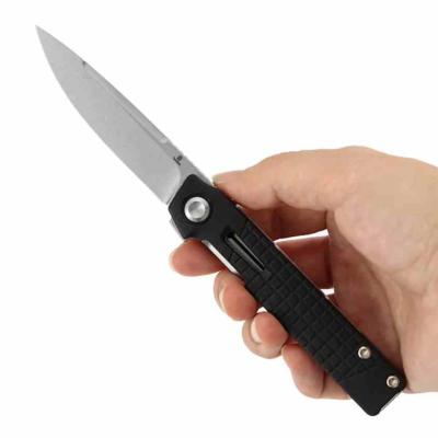 B2123A3 Couteau Kitpu Tenable Knives | Lame Acier Nitro-V SW Drop Point | Manche Plaquettes Black Frag Pattern G10 | Liner Lock | Livraison Gratuite