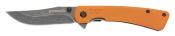 BR0560 Couteau Browning Branded Rock Flipper | Lame Clip Point Acier 7Cr17MoV | Manche G10 Orange | Framelock | Clip - Livraison Gratuite