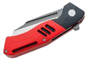 BTKG46C Couteau Bestech Rockface Red/Black Wharncliffe Lame Acier D2 IKBS - Livraison Gratuite