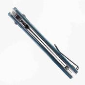 BTKG68C Couteau Bestech Cobber | Lame Acier 14C28N Two-Tone Drop Point | Manche G10 Blue | Bar Lock | Livraison Gratuite