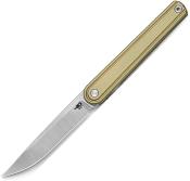 BTKT2502B  Bestech Ink – Couteau Pliant Gentleman Front Flipper | Lame Drop Point MagnaCut | Manche Titane Bronze - Livraison Gratuite