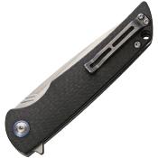 CH3510 Couteau CH Knives Fibre Carbon/G10 Lame Acier VG10 IKBS Linerlock - Livraison Gratuite