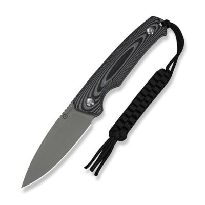 CIVC20076B2 Couteau Fixe Civivi Altus Lame Acier 14C28N Manche G10 Gris Noir Étui Kydex - Livraison Gratuite
