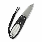 CIVC250542 Couteau CIVIVI Purr | Lame Acier Nitro-V Satin | Manche G10 Blk/White | Slip Joint | Livraison Gratuite