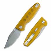 CMB21D Couteau CMB Made Knives Lucky | Lame Drop Point Acier 14C28N | Manche PEI Liner Lock - Livraison Gratuite