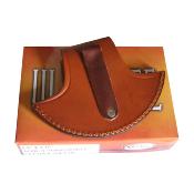 CN8026HN Couteau D'esquimeau Ulu Horn Artic Hunter Lame Acier Inox Etui - Livraison Gratuite