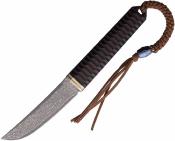 CRSZHD0401B Critical Strike | Couteau Fixe EDC | Lame Tanto Damas VG10 | Manche Bois de Dalbergia | Étui Cuir - Livraison Gratuite