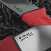 CS20VSTW Cold Steel Scalper Slock Master – Couteau Fixe Drop Point Lame Acier 4116 – Manche Kray&#8209;Ex Rouge – Housse Polymère – Livraison Gratuite