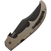 CS62MGCDEBK Couteau Cold Steel XL Espada Black Lame Acier AUS-10A - Livraison Gratuite
