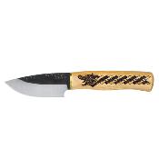 CTK102238SK Couteau Condor Norse Dragon Hunter Lame Acier 14C28N Manche en Hickory Américain Étui en Cuir Made Salvador - Livraison Gratuite