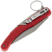 DGR2403RDSW Couteau DAGGERR Peremen Saigak Lame Acier 8Cr14MoV Stonewash Manche FRN Rouge Ring Lock - Livraison Gratuite