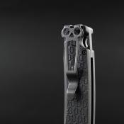 DGRDPTXBKSW Daggerr Dropet DL – Couteau Pliant X-Lock | Lame Drop Point 8Cr14MoV Stonewash | Manche FRN Noir - Livraison Gratuite