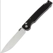 DGRDPTXBKSW Daggerr Dropet DL – Couteau Pliant X-Lock | Lame Drop Point 8Cr14MoV Stonewash | Manche FRN Noir - Livraison Gratuite