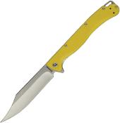 DGRTPFYLSW Couteau Daggerr Toothpick Yellow Lame Acier 8Cr14MoV Satin - Livraison Gratuite
