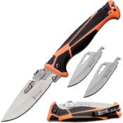 ERTKFDR002 Couteau Elk Ridge TREK Orange Lame Acier 5Cr15MoV - Livraison Gratuite