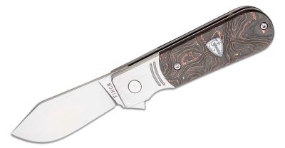 FKCMD115 Couteau FINCH Model 1929 Coppertone Carbon Fiber Lame Acier 154CM IKBS - Livraison Gratuite