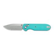 GEO2402G GEO Knife Ethereal Cutter – Couteau Pliant Lame Acier M390 Axis Lock Manche G10 Tiffany Blue Roulements à Billes – Livraison Gratuite