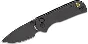 J1934BBK Couteau CJRB Cutlery Mica Black Lame Acier AR-RPM9 Black Button Lock IKBS - Livraison Gratuite