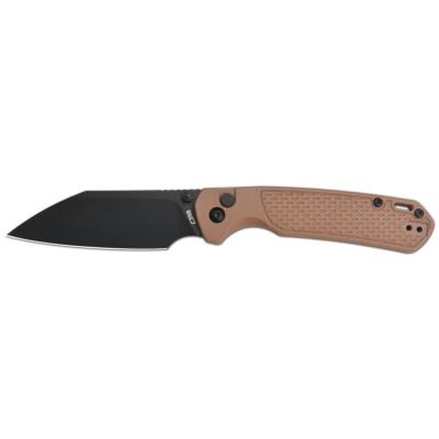 J1945BBN CJRB Pyrite Light J1945-AR-SFII – Couteau Pliant EDC Button Lock | Lame Wharncliffe AR-SFII | Manche FRN Brown - Livraison Gratuite
