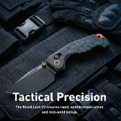 J1970BBK Couteau CJRB Doubletap | Lame Drop Point Acier D2 | Manche Black G10 Recoil Lock V2 - Livraison Gratuite