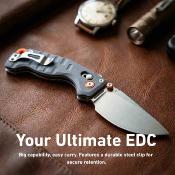 J1970BU Couteau CJRB Doubletap | Lame Drop Point Acier D2 | Manche Blue G10 Recoil Lock V2 - Livraison Gratuite