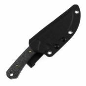 KG006A1 Kansept Flank – Couteau Fixe Lame Acier D2 Black Manche Shred Carbon Fiber Etui Kydex – Livraison Gratuite