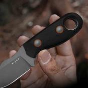 KI1078A3 Kizer Beaver 2 Black | Couteau à Lame Fixe Clip Point D2 Manche G-10 Noir | Étui Kydex - Livraison Gratuite