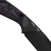 KI1081A10 Kizer Buddy – Couteau Fixe EDC Lame 4V Manche Fat Carbon Purple Haze Housse Kydex - Livraison Gratuite