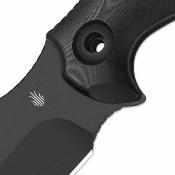 KI1105A3  Kizer Sheepdog Survival – Couteau Bushcraft Lame Acier 1095 Black Coating Manche Black G10 Housse Kydex - Livraison Gratuite  