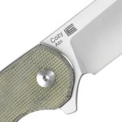 KIV3613C2 Couteau Kizer Cozy Green Micarta Lame Acier 154CM - Livraison Gratuite