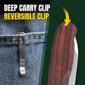 KIV3619A6 Couteau Kizer Drop Bear Lame Drop Point Acier Nitro-V Manche Mkuluti Wood Clutch Lock - Livraison Gratuite