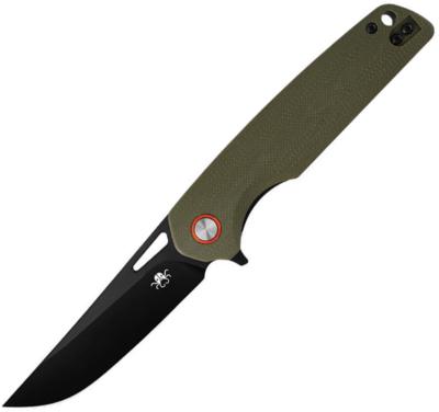KKNJ145GNBK Couteau Pliant Klaken Drift Lame Acier D2 Manche G10 Vert OD Linerlock Flipper - Livraison Gratuite