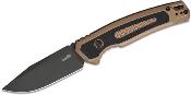 KS7106 Couteau Kershaw Launch 21 Automatique Lame Acier CPM-M4 Manche Alu FDE/G10 Button Lock Fabriqué aux USA - Livraison Gratuite