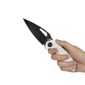 KUB122F Couteau Kubey Coeus Ivory Lame Acier D2 IKBS - Livraison Gratuite