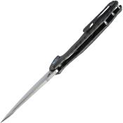 KUB235G — Couteau Kubey Nova Framelock Acier Sandvik 14C28N 58-60 HRC Bead Blast Drop-Point Manche Titane Flammé EDC Livraison Gratuite