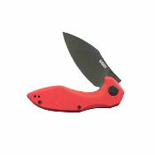 KUB236P Kubey Noble – Couteau pliant Liner Lock Lame Acier 14C28N Blackwash Manche Red G10 - Livraison Gratuite