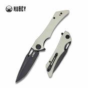 KUB245F – Couteau Kubey Raven Lame Acier AUS-10 Manche G10 Ivory Linerlock IKBS - Livraison Gratuite