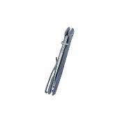 KUB474B Kubey Whammy Couteau Lame Acier 14C28N Satin Manche Titane Blue Framelock - Livraison Gratuite