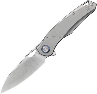 KUNK704 Couteau Kunwu Knives Zen Lame Acier Elmax Manche Titane IKBS - Livraison Gratuite