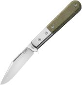 LSTCK0112CVG Couteau LionSteel Shuffler Barlow Green/Titane Lame Acier M390 Système Slipjoint Made Italy - Livraison Gratuite