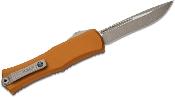 MCT1705M10APTA Couteau Microtech Hera II Mini OTF Lame Drop Point Acier Bohler M390MK Manche Aluminium Tan - Livraison Gratuite
