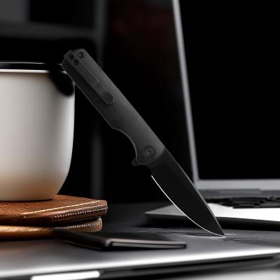 MGR811BK Miguron Knives Perism - Couteau Lame Drop Point Acier D2 Manche G10 Black Liner Lock - Livraison Gratuite