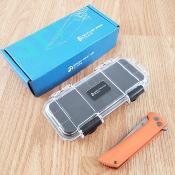 NMB2406O Couteau North Mountain Blade Chop 2 AEB-L Tanto Lame Acier Manche G10 Orange Button Lock - Livraison Gratuite