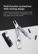 NTL20293A Outils multifonctions 9-en-1 NexTool W2 Light Wrench Manche Acier Bleu - Livraison Gratuite